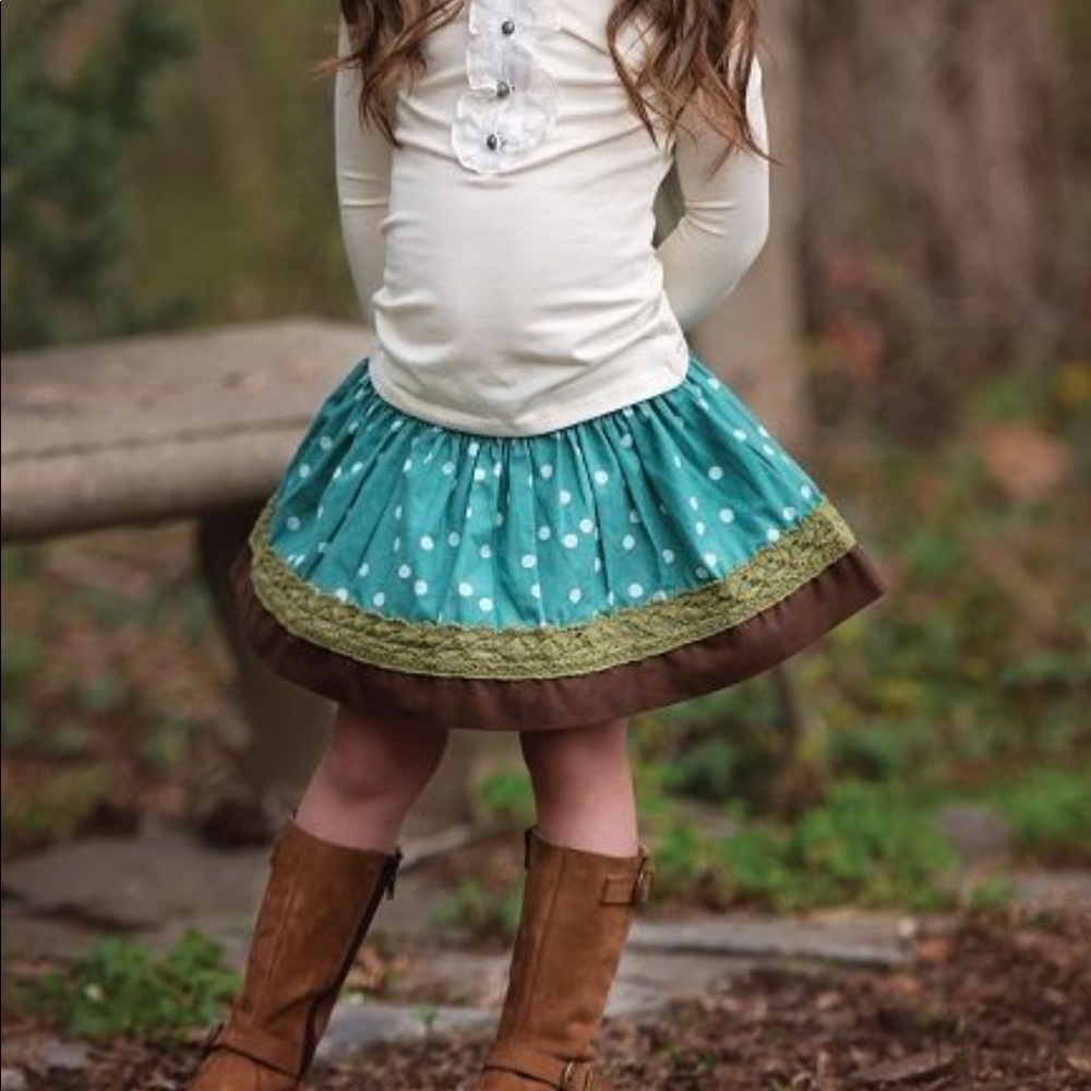 Persnickety emerald pine Ruth skirt NWT Sz 8